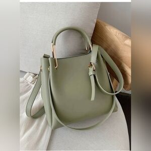 Elegant Olive Green Shoulder Bag